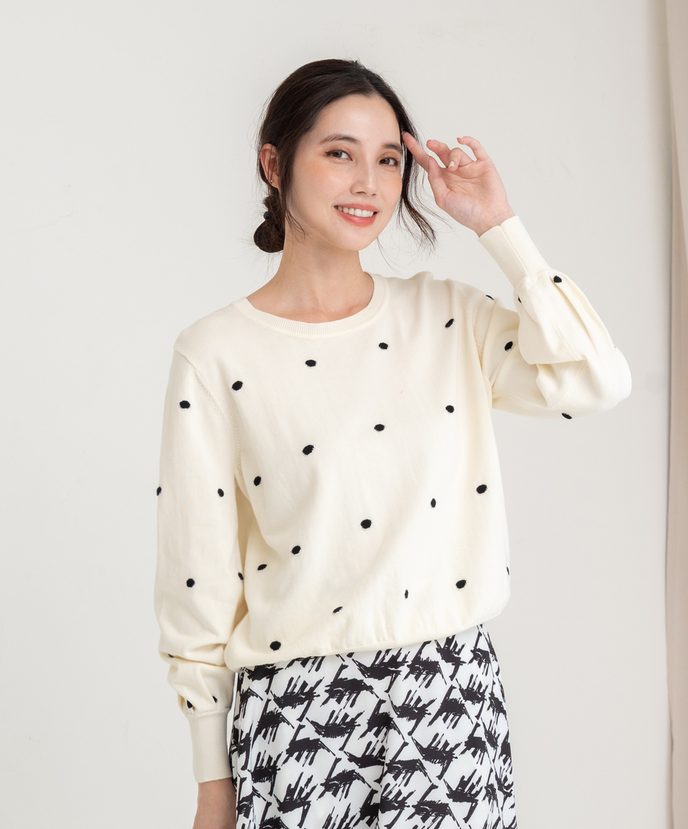 GT 點點針織上衣