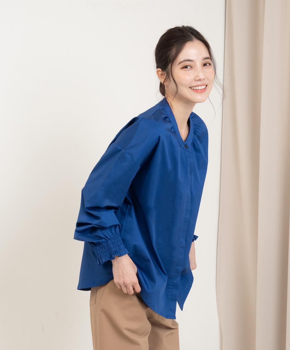 GT 立領長袖襯衫