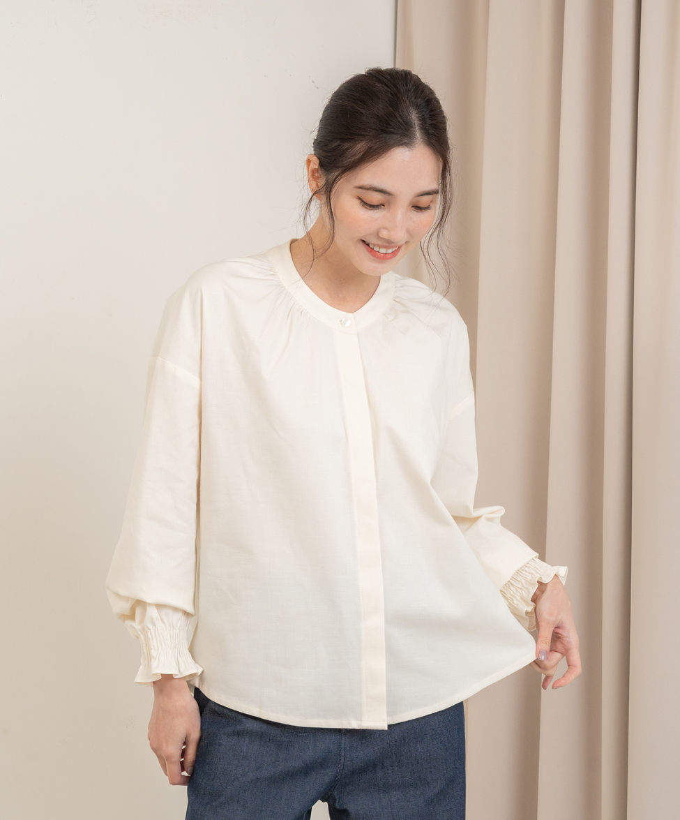 GT 立領長袖襯衫