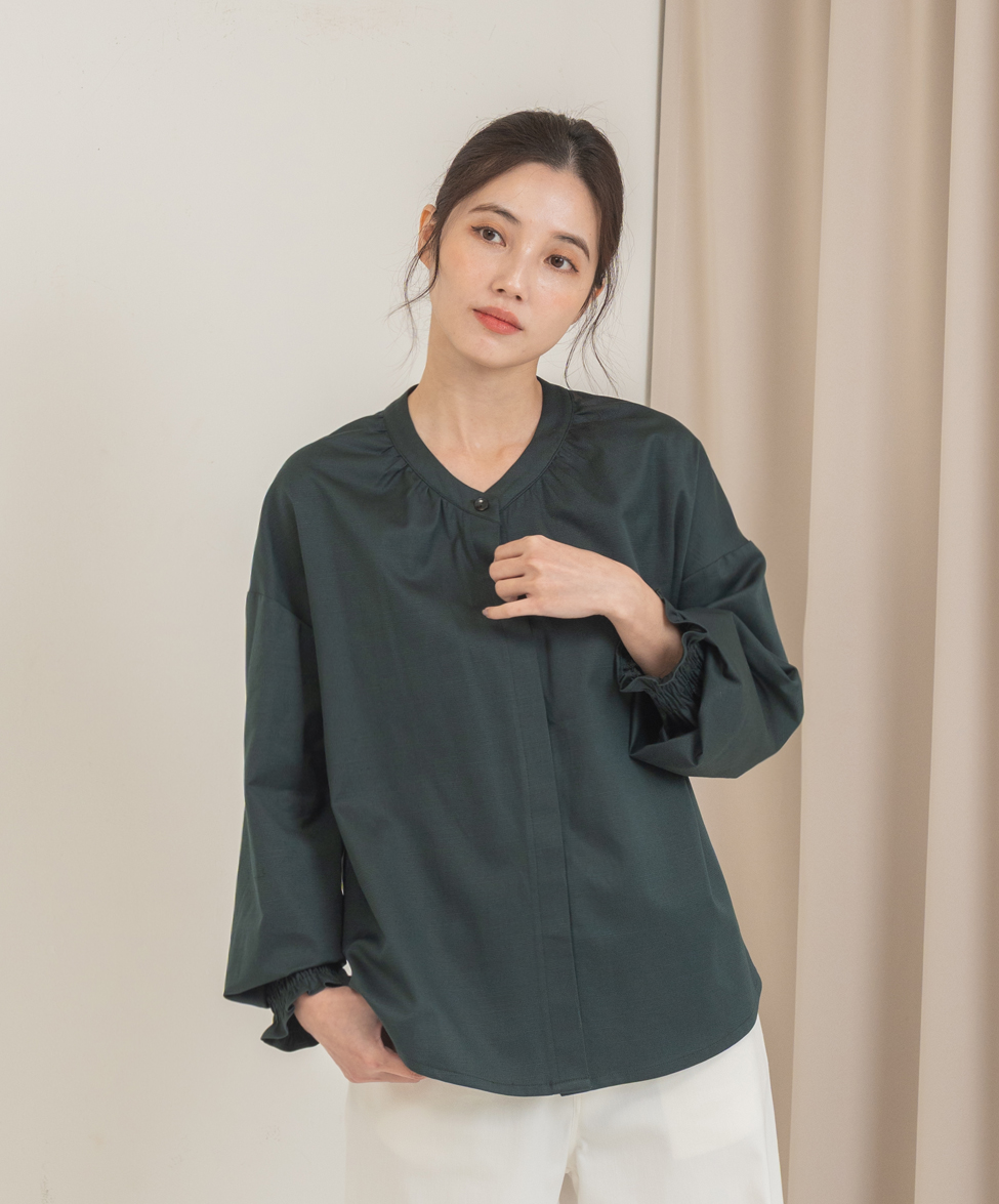 GT 立領長袖襯衫