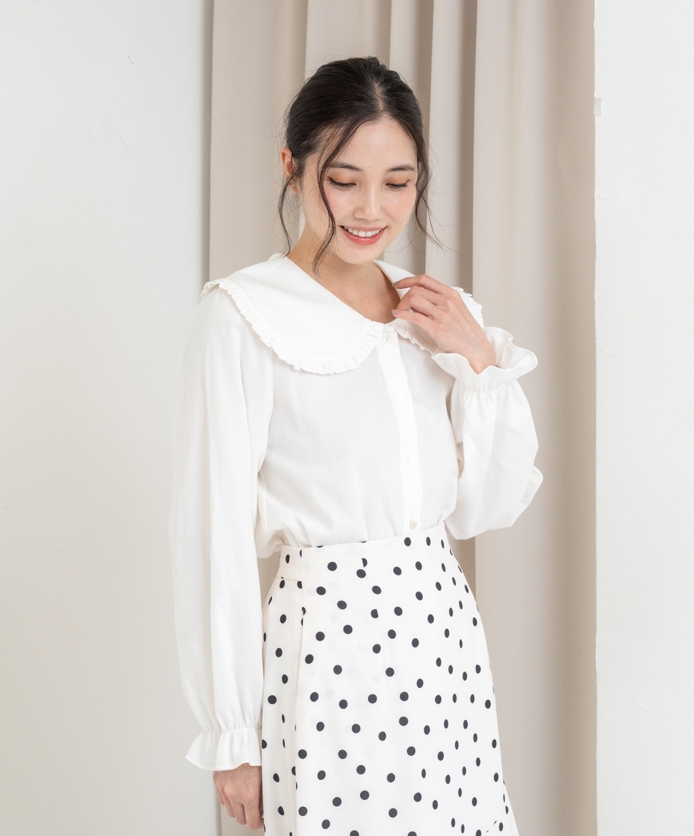 GT 皺褶大領子襯衫(新領)