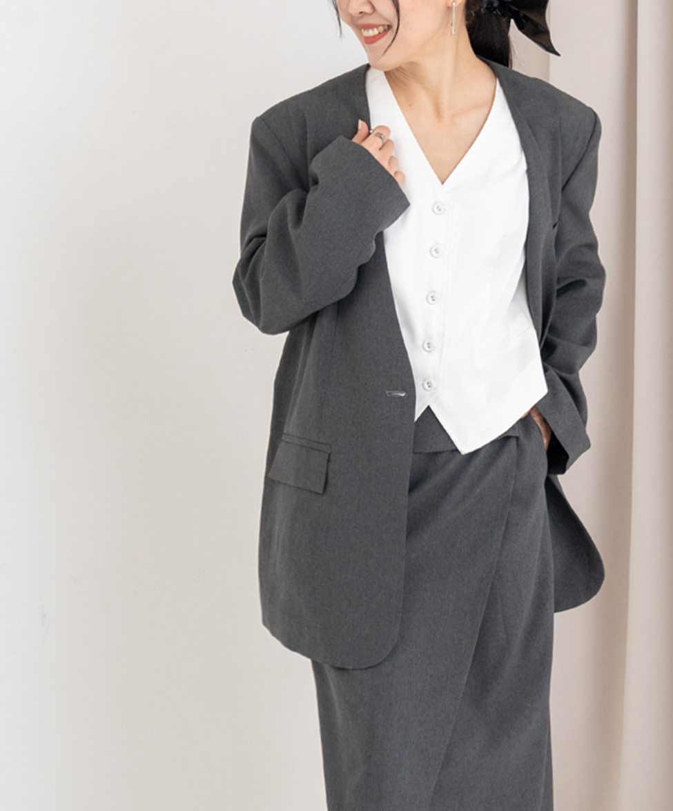 GT x Ivy Liu 聯名款-無界線西裝外套