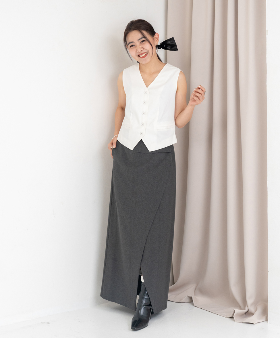 GT x Ivy Liu 聯名款-流線斜裁一片裙