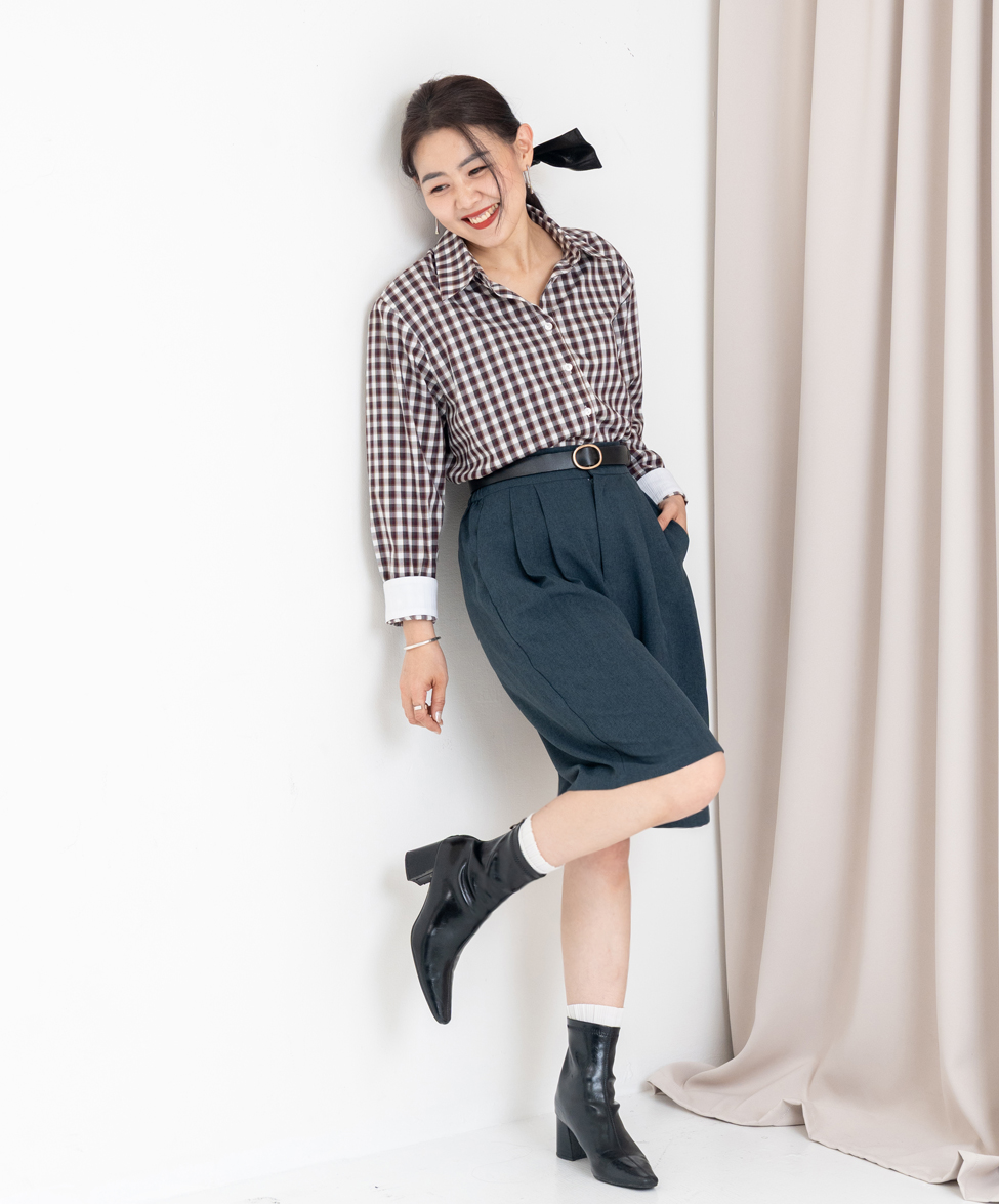 GT x Ivy Liu 聯名款-俐落五分西裝褲