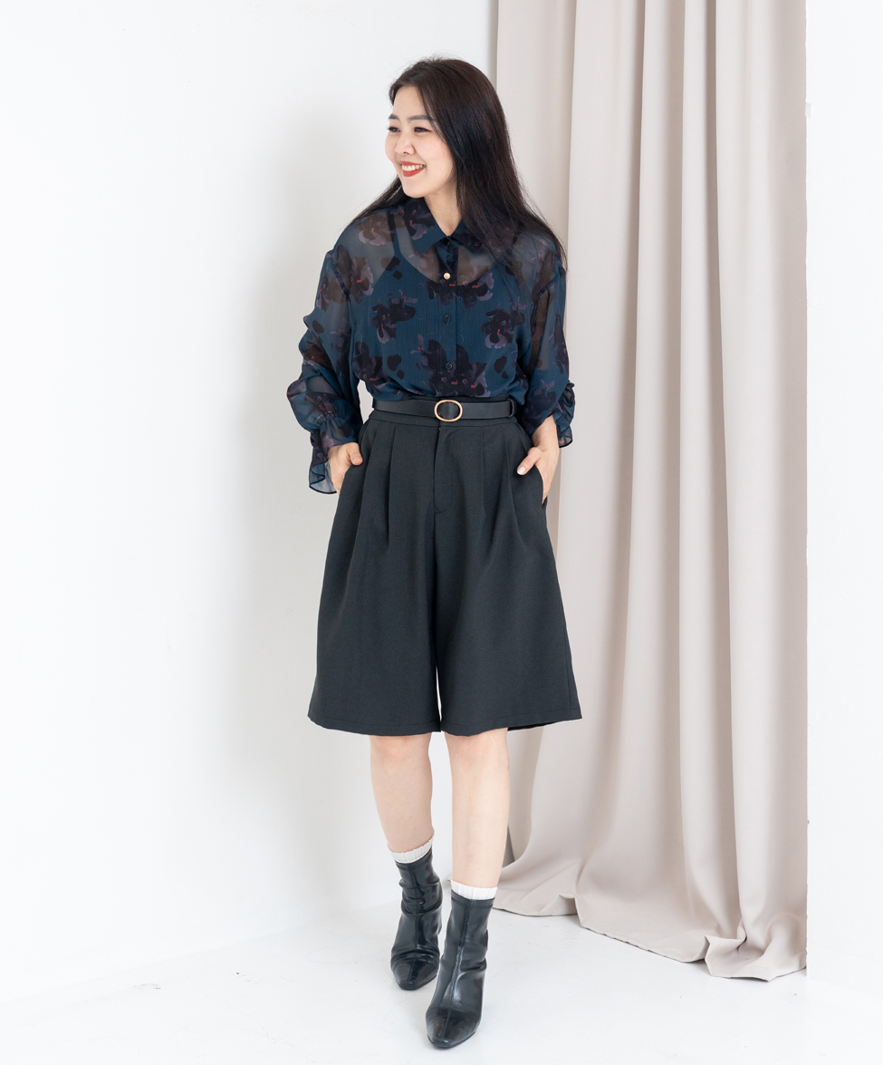 GT x Ivy Liu 聯名款-俐落五分西裝褲