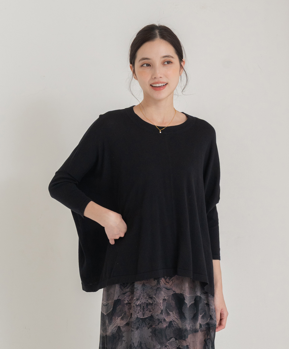 GT 七分飛鼠袖針織上衣