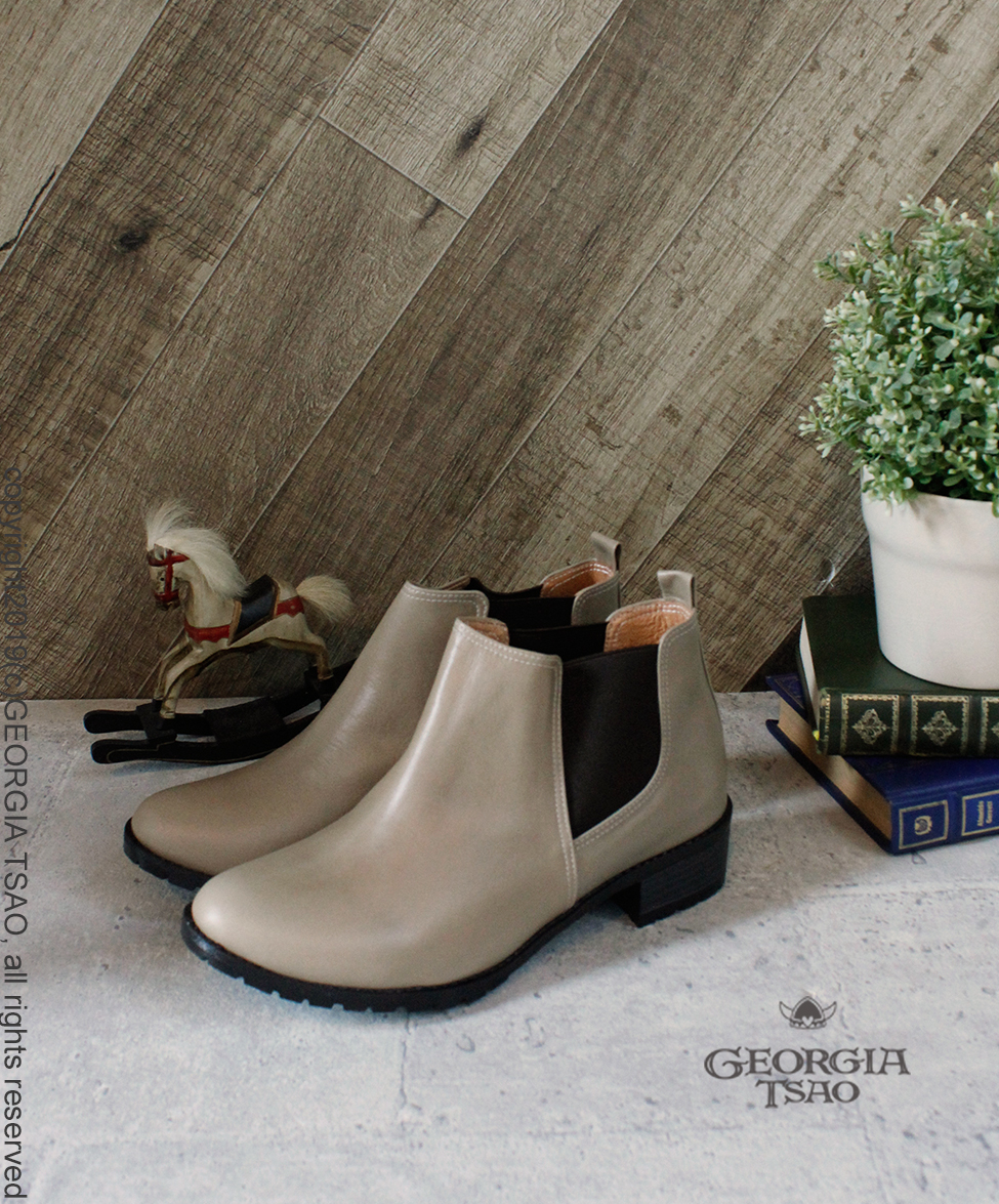 GT全真皮靴經典Chelsea Boots