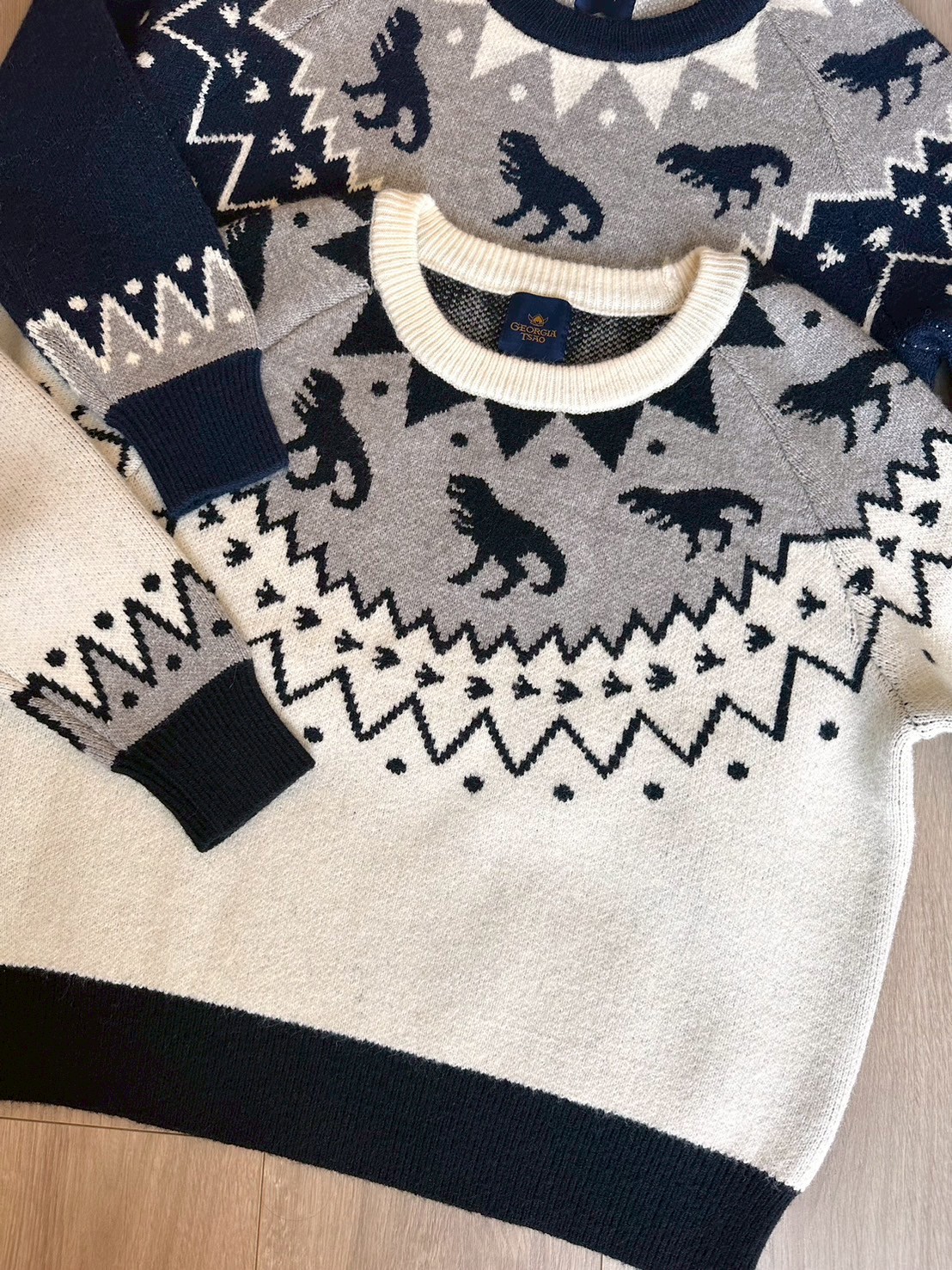 GT 雪花恐龍針織上衣-包色組  12/11~12/15止