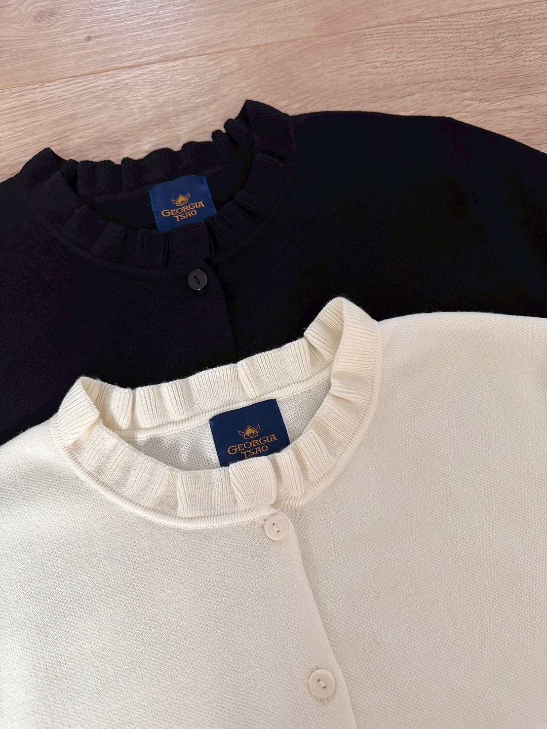 GT 荷葉捲邊開釦針織上衣-包色組 12/21~12/25止