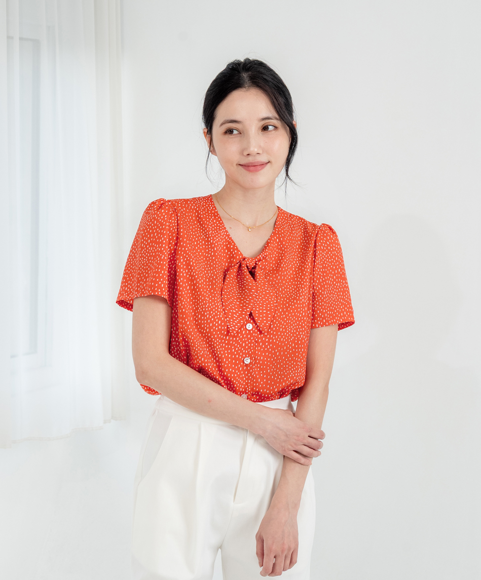 GT Print 綁結上衣
