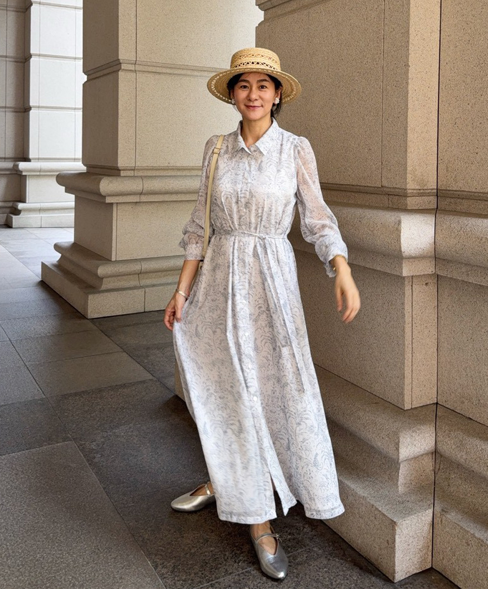 GT Print 印花襯衫長洋裝