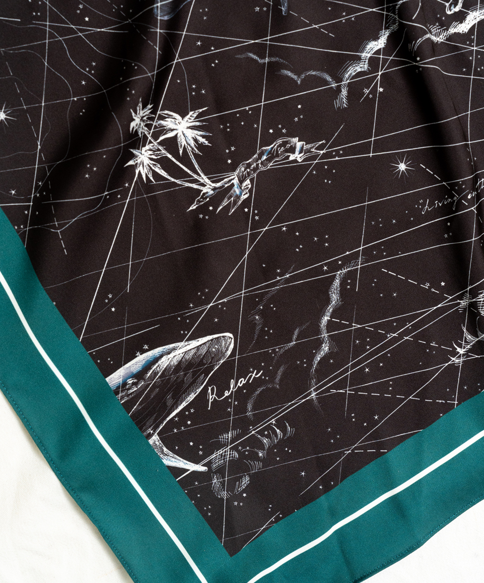 GT Print 方型絲巾 (大)